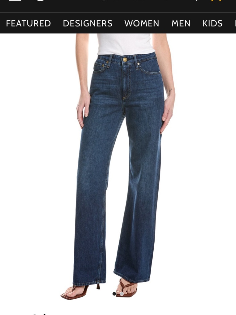 Rag & Bone Logan Wide Leg Women Jeans - Annalise 27